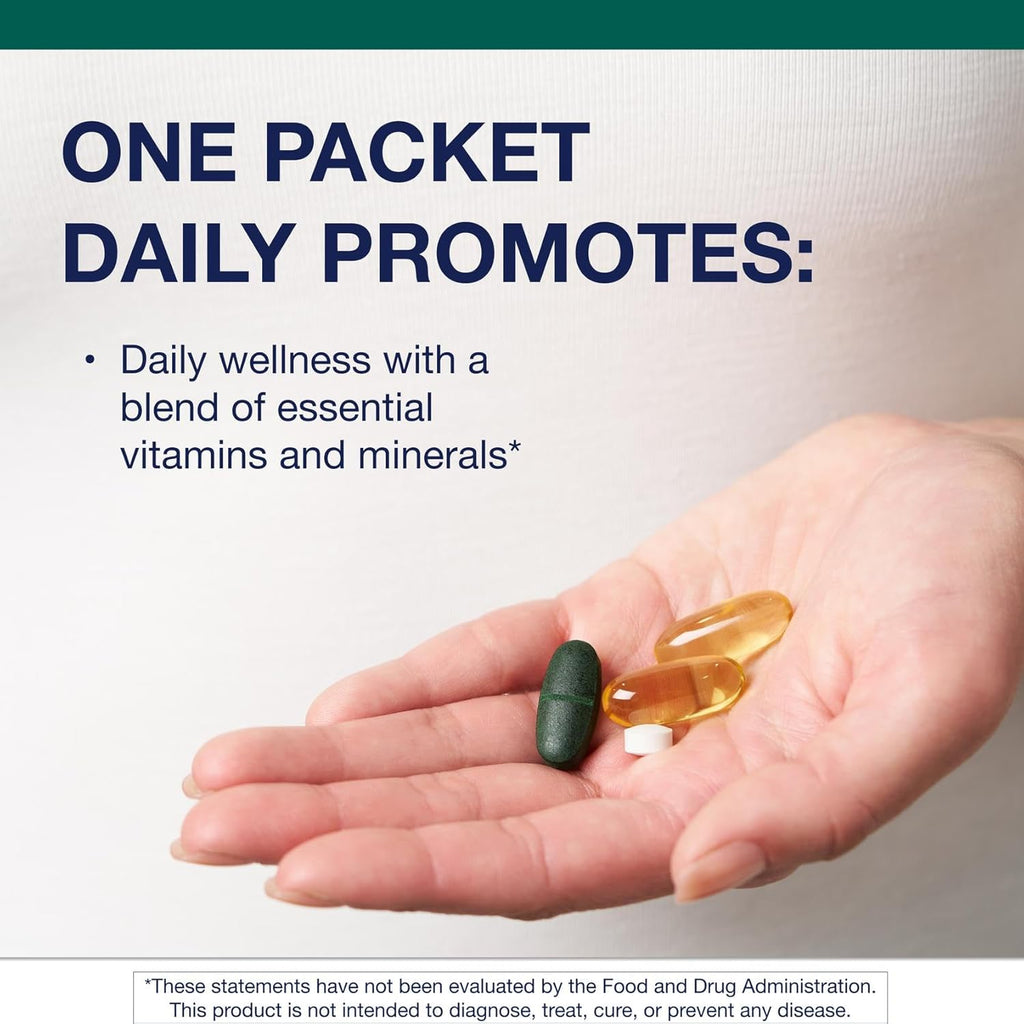 Metagenics Wellness Essentials Paquetes diarios - Paquetes diarios de multivitamínico y omega-3 con vitaminas A, C, D, E y B