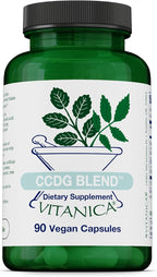 Vitanica CCDG Blend - Suplemento de Apoyo Inmunológico con Té Verde y Cúrcuma - 90 Cápsulas Veganas