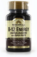 Windmill Vitamina B-12 Energy con Super Frutas, 100 Comprimidos