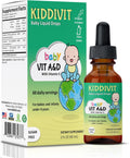 Kiddivit Baby Vitamin A&D Liquid Drops – Gotas de Vitaminas A y D con Vitamina E para Bebés