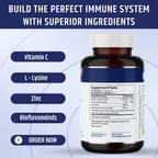 AgeImmune Vitamina C 1000mg + L-Lisina, Zinc y Bioflavonoides