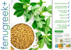 Fenugreek+ 1400mg Extra Strength - 60 Cápsulas de Fenogreco para Equilibrio Hormonal y Energía