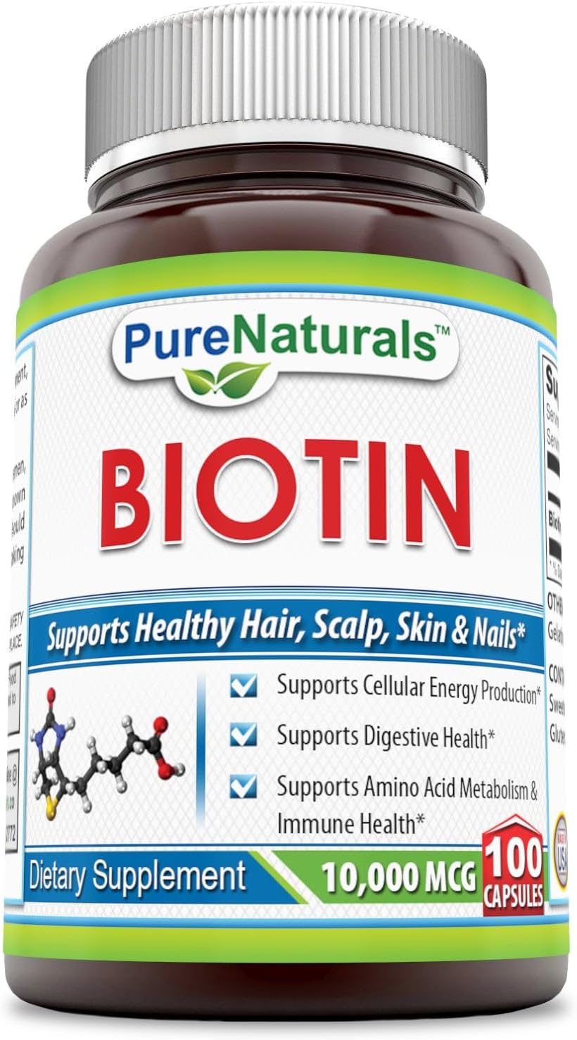 Pure Naturals Biotina 10.000 mcg, 100 Cápsulas