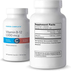 Cooper Complete Vitamina B12 1000 mcg, Metilcobalamina, 200 Cápsulas