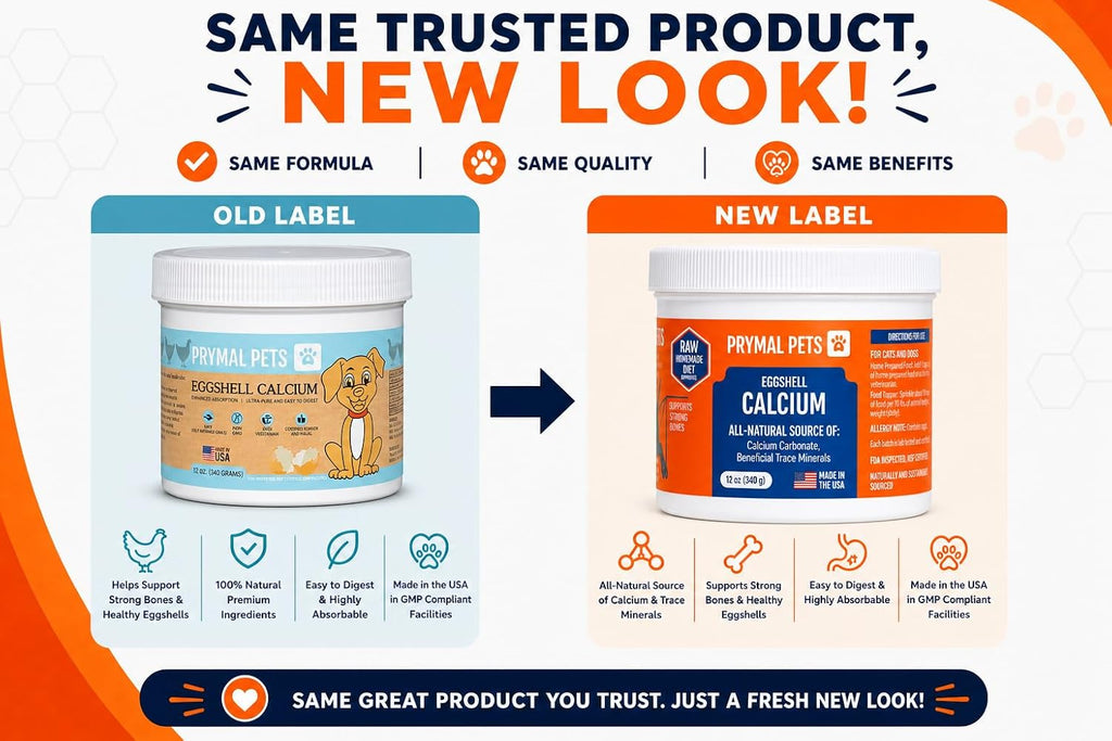 Eggshell Calcium for Pets - 12 oz. Polvo de Cáscara de Huevo Natural, Suplemento Mineral Ultra Puro para Gatos y Perros
