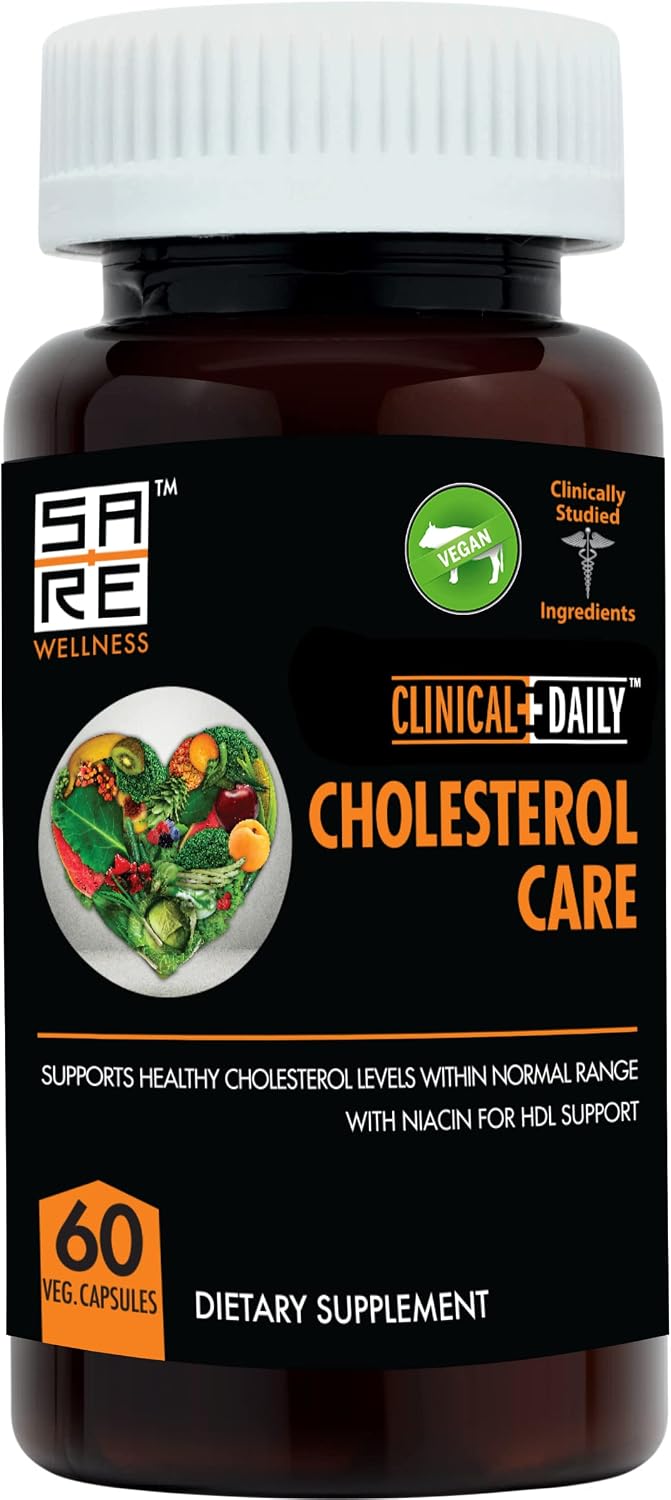 Clinical Daily Cholesterol Care – Complemento para el colesterol, 60 cápsulas veganas