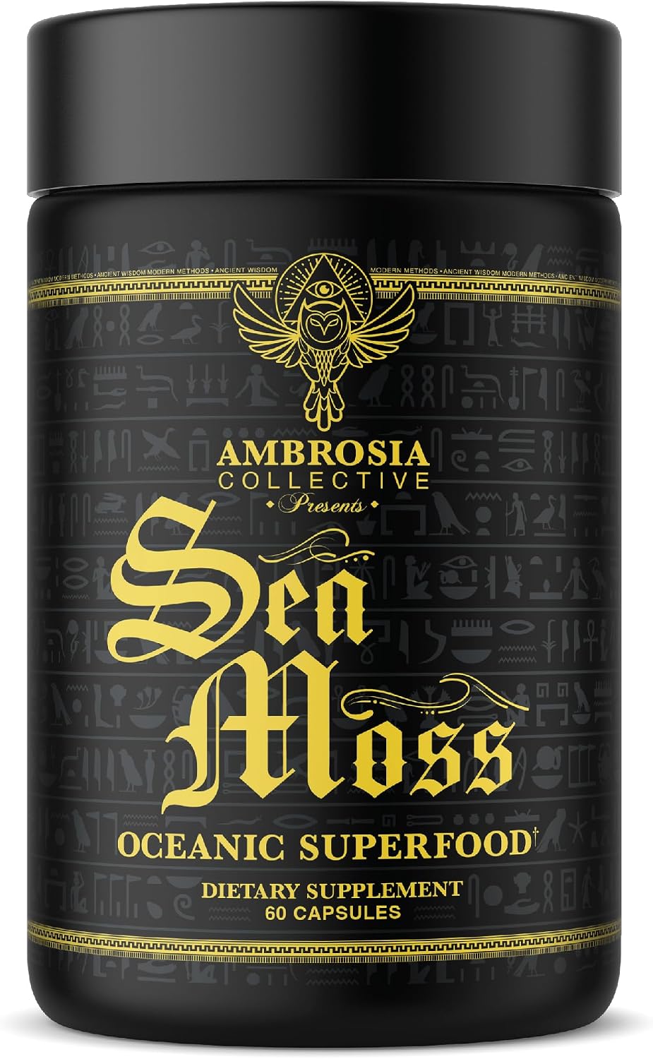 Ambrosia Organic Irish Sea Moss Capsules | 500mg | 120 Cápsulas Veganas