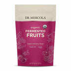 Dr. Mercola Organic Fermented Fruits - Apoya la Salud Digestiva y Celular - Certificado Orgánico - No Transgénico - Sin Soja - Sin Gluten - 9.5 oz (270 g) - 90 Servicios