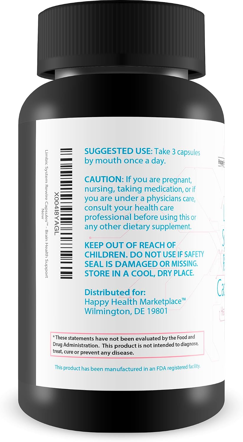 Limbic System Rewire Capsules - Suplemento para el Ánimo con Vitamina D 5000 UI