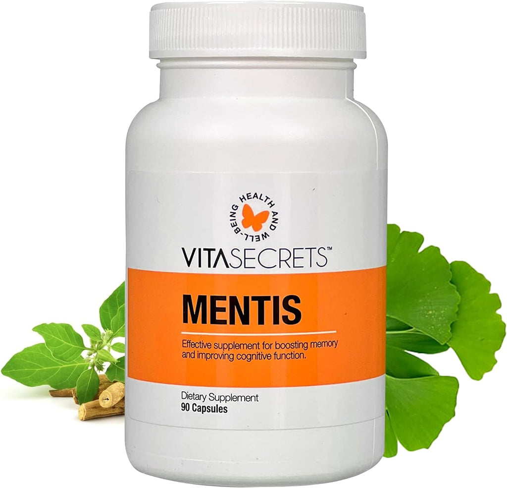 Vitasecrets Mentis Memory & Cognition Support Supplement - 90 Cápsulas