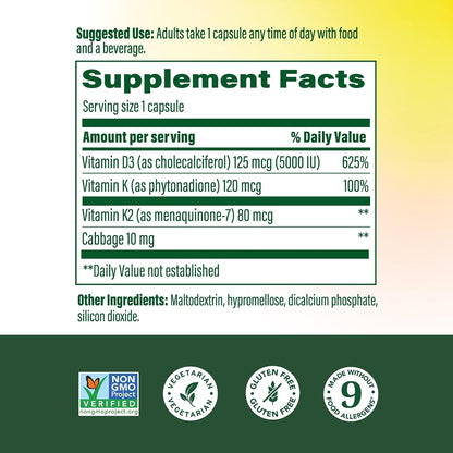 MegaFood Vitamina D3 5000 IU (125 mcg) con – La vitamina D contribuye al mantenimiento de los niveles normales de – Image 2