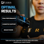 Cerus Performance Focus – Suplemento Nootrópico para Claridad Mental y Concentración – 60 Cápsulas