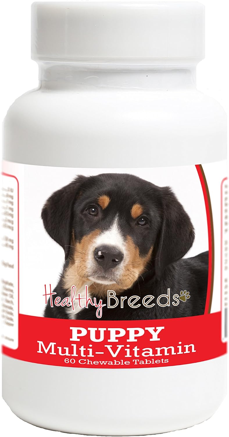 Healthy Breeds Multivitamínico para Cachorros de Greater Swiss Mountain Dog - 60 Comprimidos