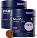 PetLab Co. Probióticos para Perros - Apoya Salud Digestiva y Alergias Estacionales - Sabor a Cerdo - 30 Masticables (Envase de 2)