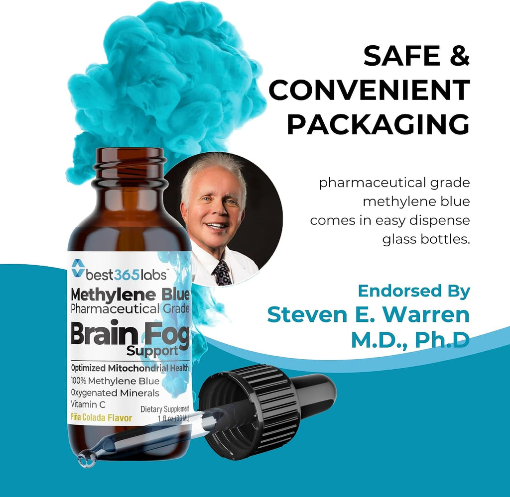Be-OnGuard Methylene Blue con Vitamina C – Complemento Líquido para la Memoria y Claridad Mental