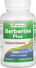 Best Naturals Berberine Plus 1000mg por dosis – 120 Cápsulas