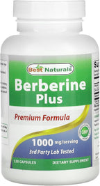 Best Naturals Berberine Plus 1000mg por dosis – 120 Cápsulas