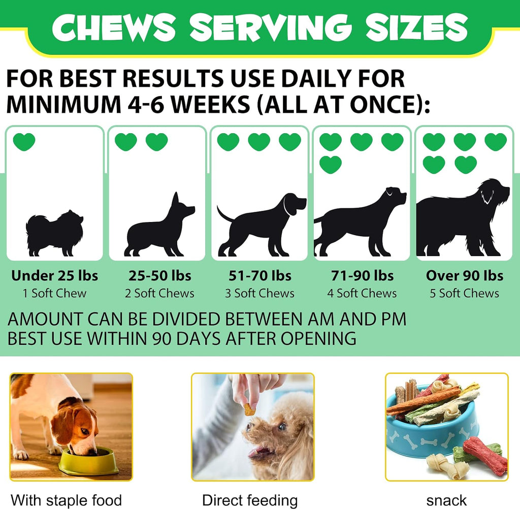 Probióticos para Perros con Omega-3 y 6 - Masticables Digestivos - 120 unidades
