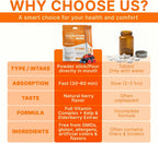 Go Wise Multivitamínico en Polvo - Bariátrico, Sin Pastillas, Vegano, Sabor Berry Natural