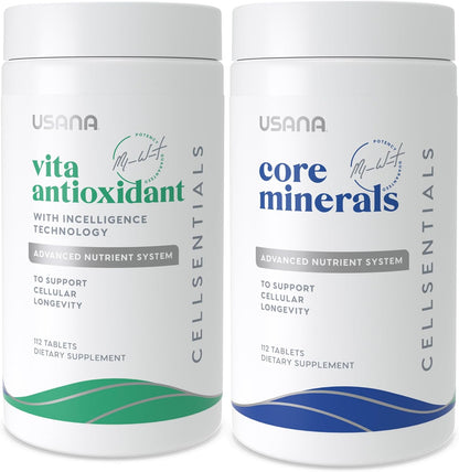 USANA CellSentials - Core Minerals y Vita Antioxidant con tecnología InCelligence - 112 comprimidos - 28 días – Image 1