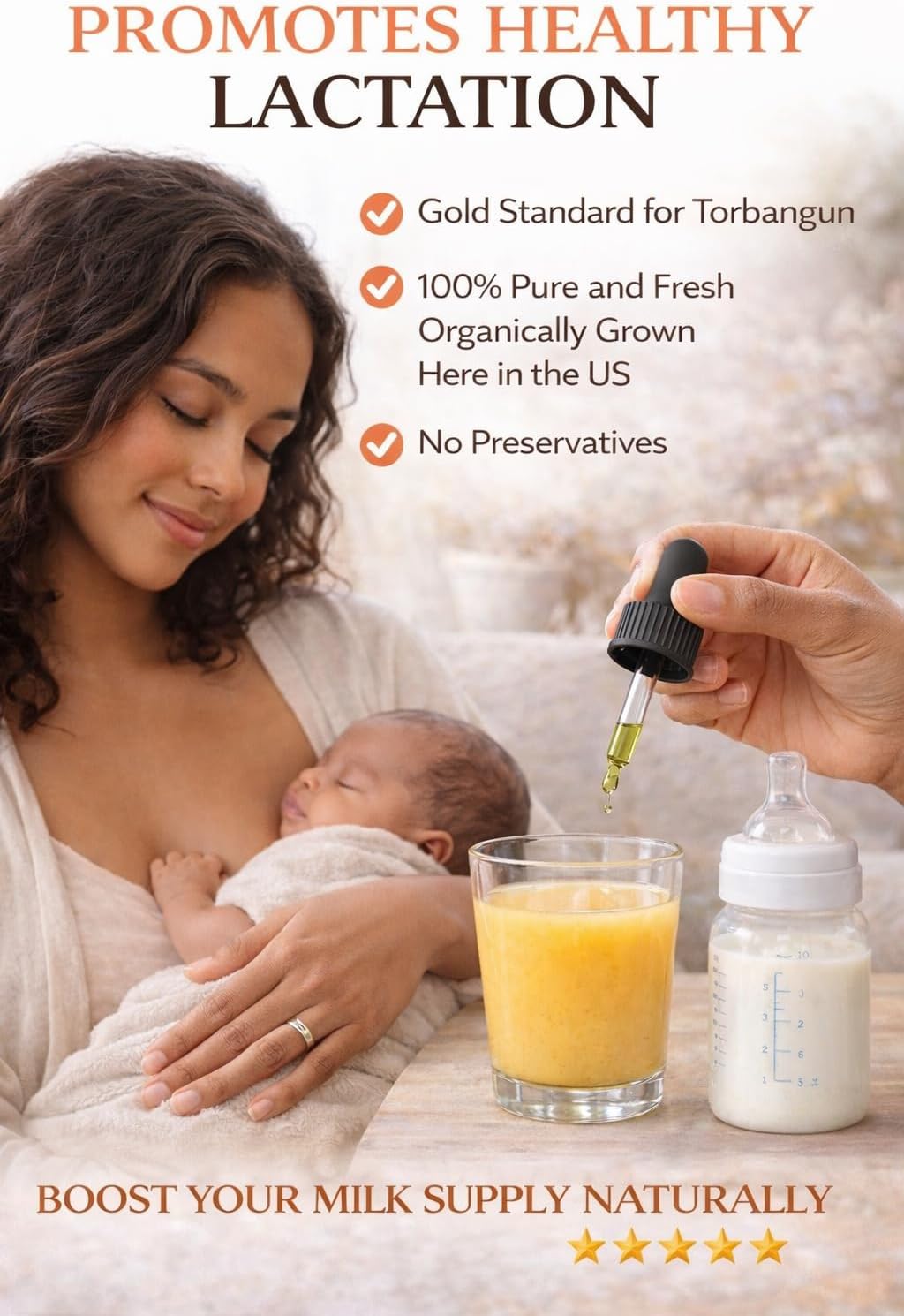 Boob Food Too - Extracto Orgánico de Torbangun para Madres Lactantes, 100% Puro, Hecho en USA
