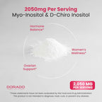 Myo-Inositol & D-Chiro Inositol en Polvo (2050mg por ración, Ratio 40:1, 30 días)