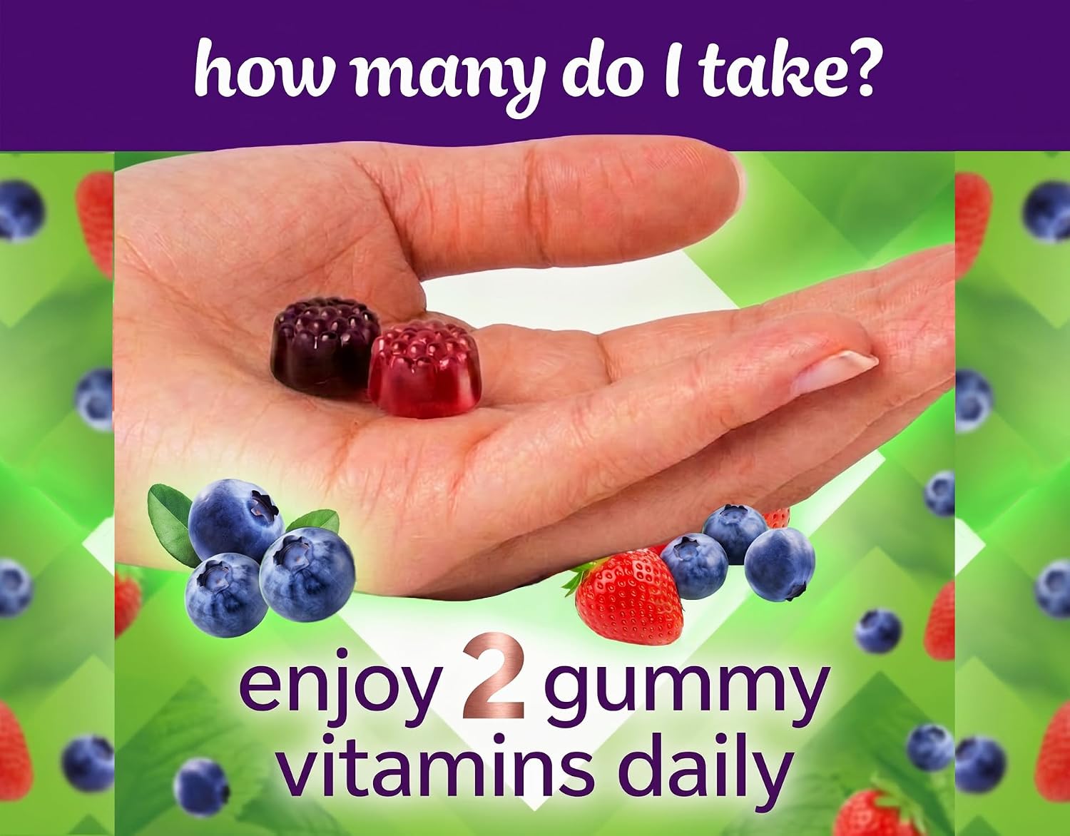 Vitafusion Women's Multivitamin Gummies, 70 Count, Berry Flavor