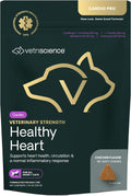 VETRISCIENCE Veterinary Strength Healthy Heart Chews, Suplemento cardíaco para perros y gatos, sabor a pollo, 60 unidades