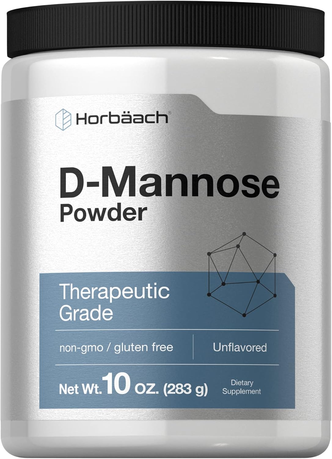Horbaach D-Manosa en Polvo | 283 g | Sin Sabor | Vegetariano, Sin Gluten