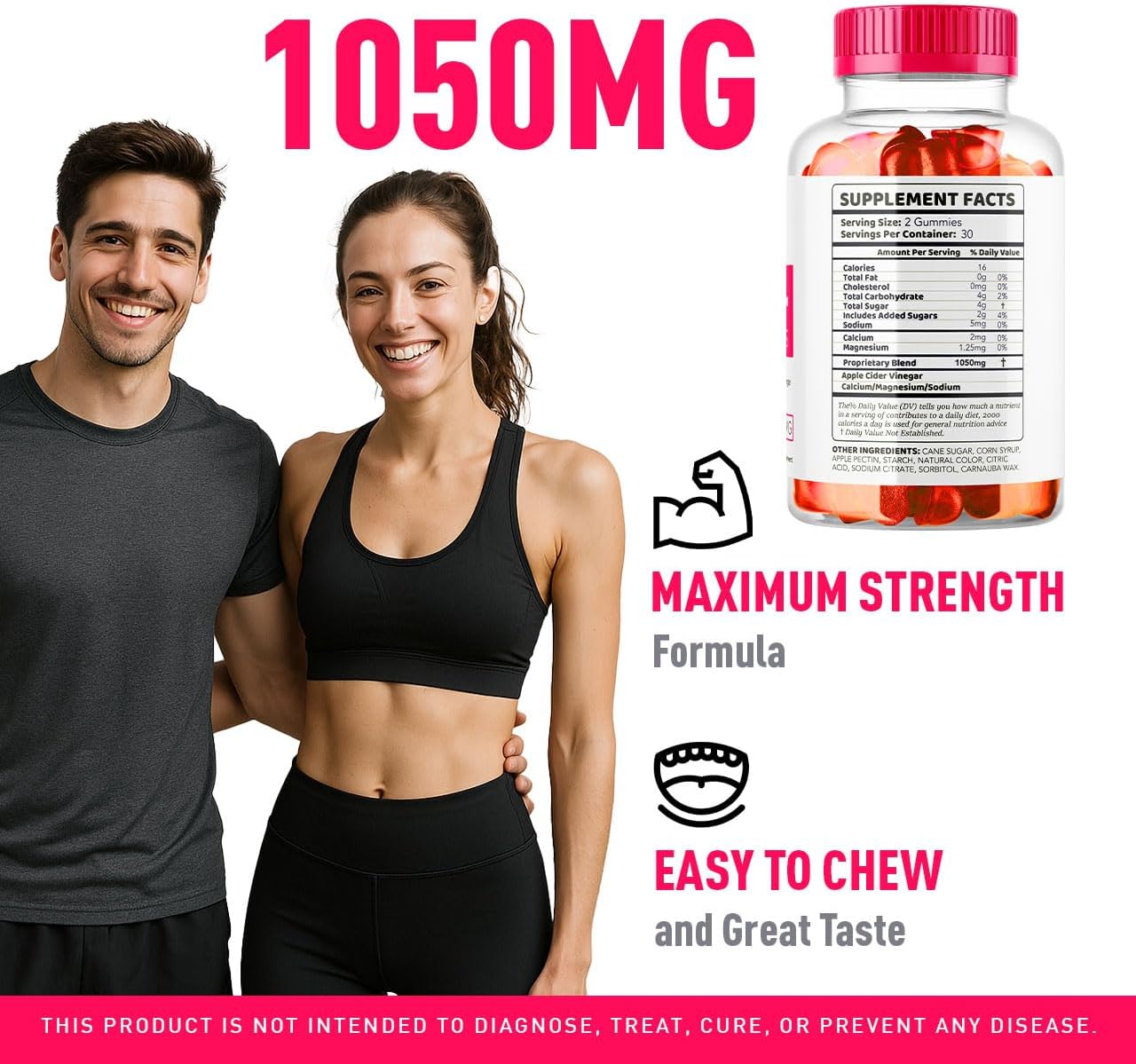 Boostline Keto ACV Gummies - 60 Gominolas para 30 Días