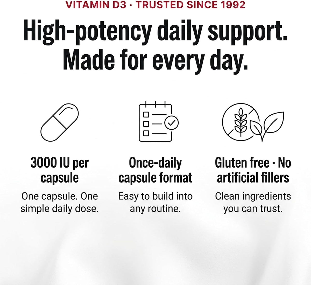 Olympian Labs Vitamin D3 3000 IU 100 – La vitamina D contribuye al mantenimiento de los niveles normales de calcio – Image 2