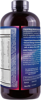 Liquid Mega MultiVitamins & Minerals - Multivitamínico y Mineral Líquido - 16 oz (473 ml) - Drs Advantage