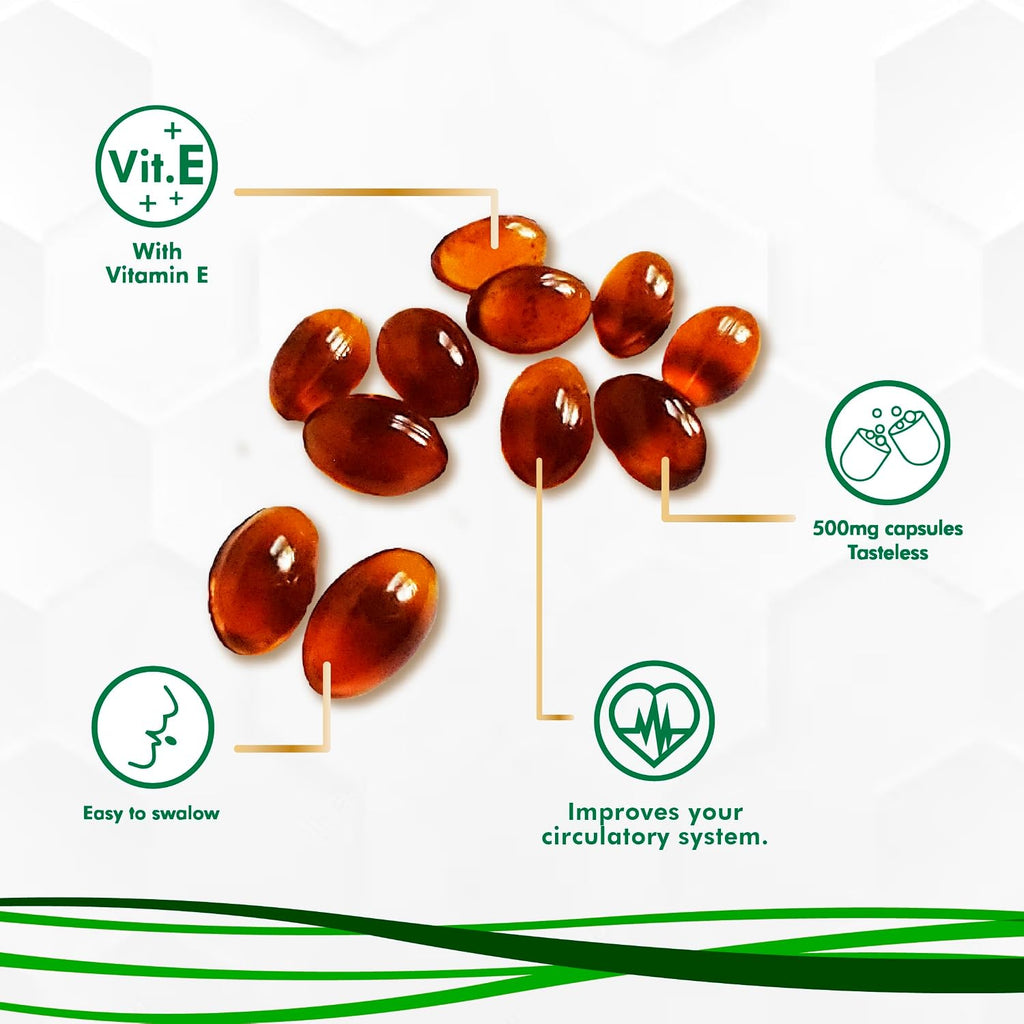 Propolis Health Cápsulas de Propóleo con Vitamina E 1000mg (100 Cápsulas)