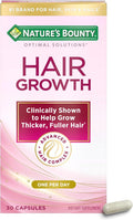Nature's Bounty Optimal Solutions Crecimiento Capilar con Biotina, Silicio y Arginina, 30 Cápsulas