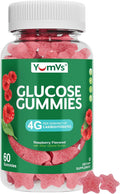 YUM-V'S Glucose Gummies – Gominolas de Glucosa de Acción Rápida – 60 Gominolas Masticables – Sabor Natural a Bayas – Vegano, Sin Gluten