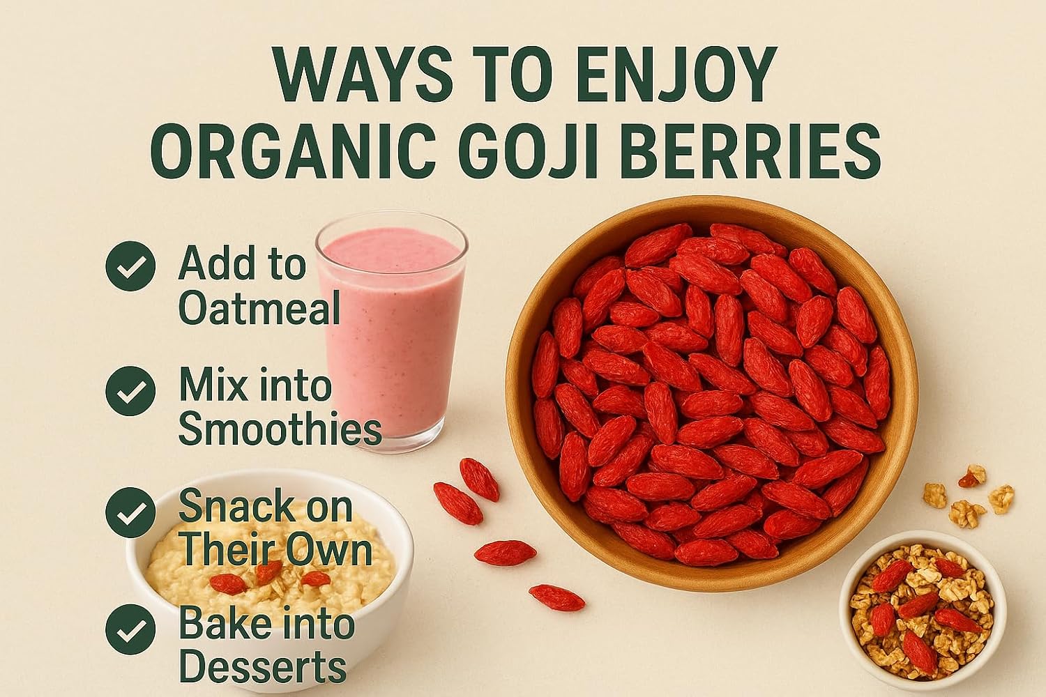 Foods Alive Bayas de Goji Ecológicas - 8 oz (227 g)