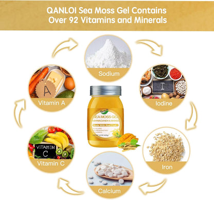 Gel de Musgo Marino con Ashwagandha y Sabor Mango - QANLOI 425g – Image 5