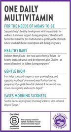 New Chapter Vitaminas Prenatales, Multivitamínico Diario con Metilfolato y Colina, 30 Comprimidos