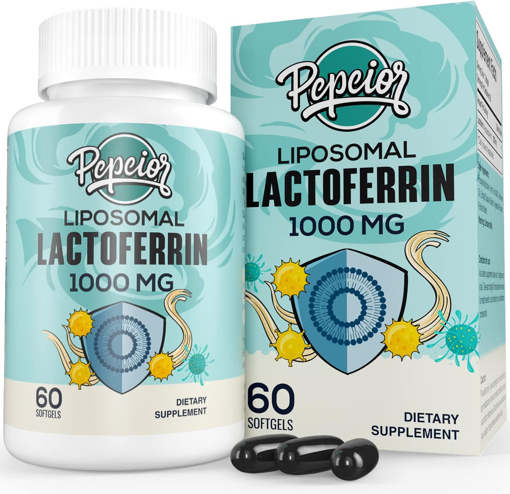 Pepeior Lactoferrina Bovina Liposomal 1000 mg - 60 Cápsulas Blandas