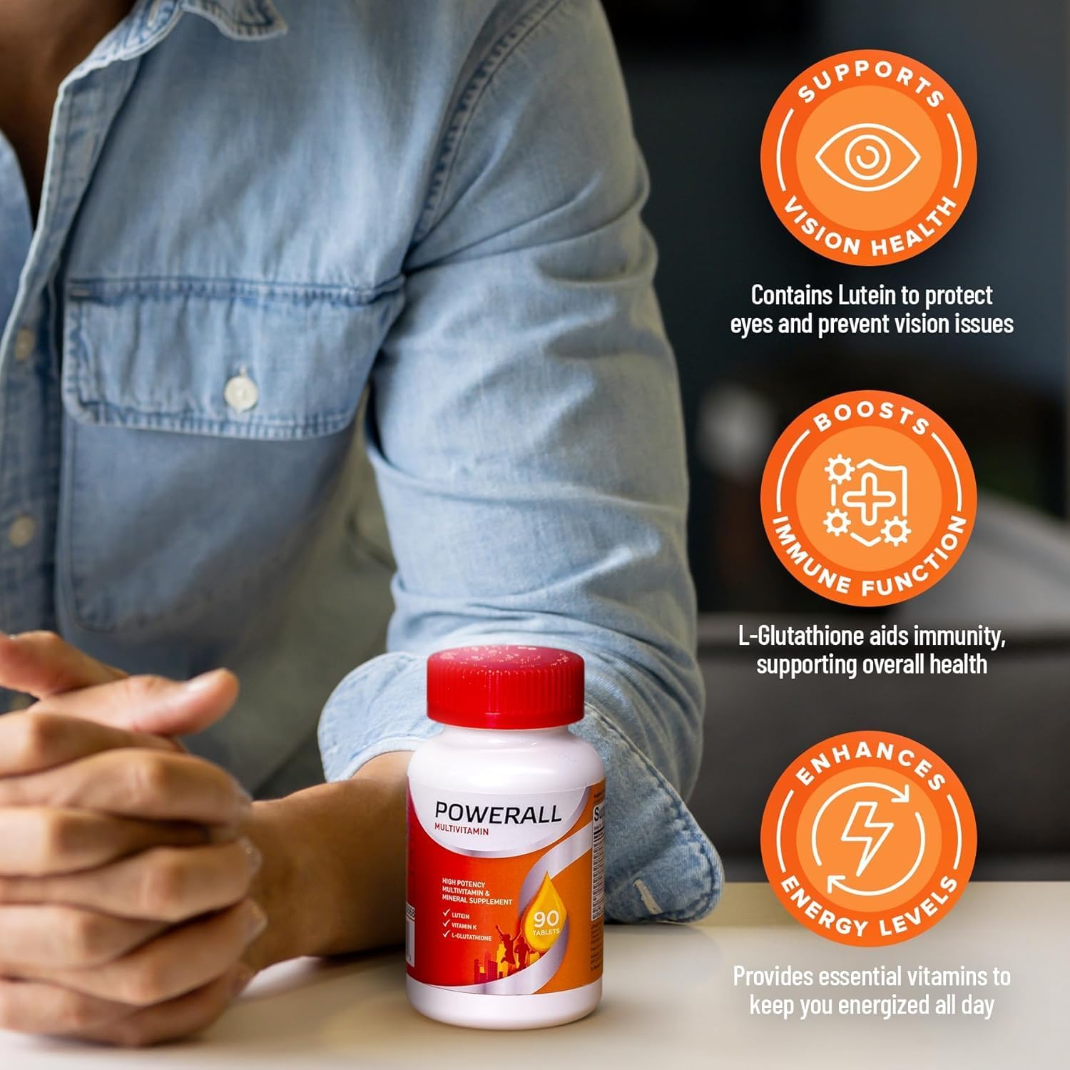 Basic Brands - Powerall Multivitamin - 90 comprimidos - Pack de 2
