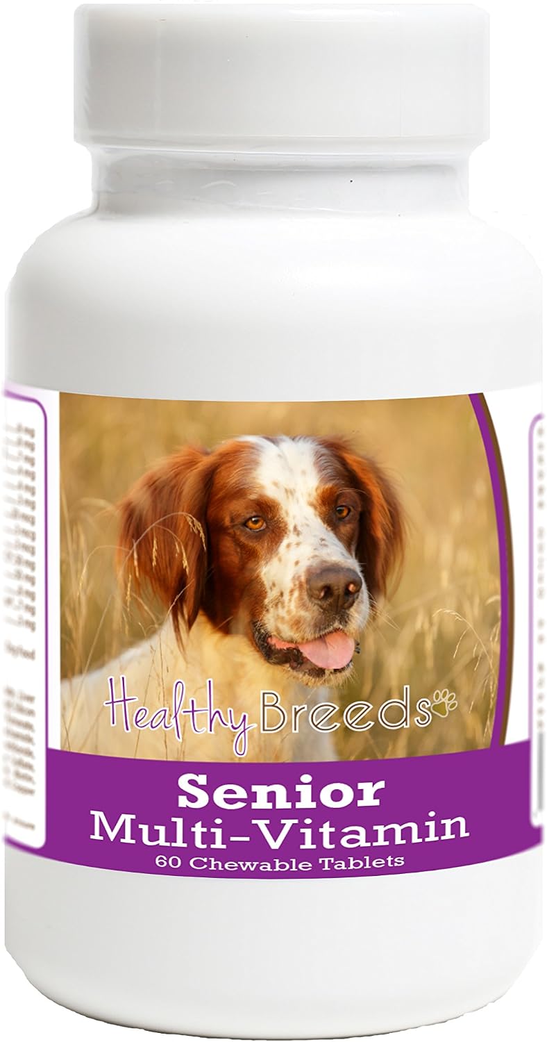 Healthy Breeds Multivitamínico Senior para Perro Irish Red and White Setter - 60 Comprimidos Masticables Sabor Hígado