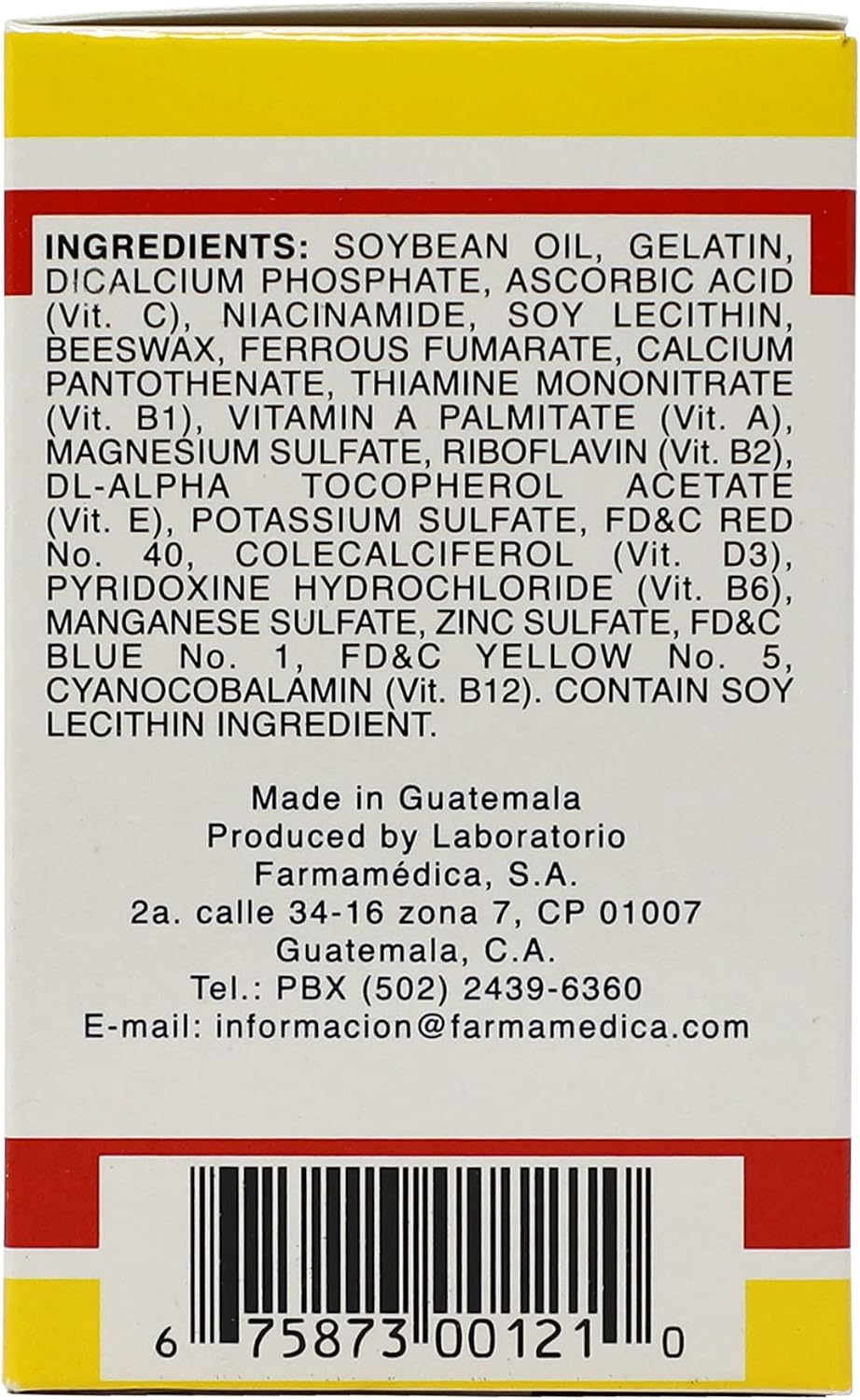 Vital Fuerte – Complemento de Vitaminas y Minerales (30 Cápsulas)