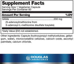 Douglas Laboratories SAM-e | Apoyo para Articulaciones, Hígado, Neurotransmisores y Metilación | 60 Cápsulas
