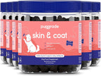 PupGrade Skin & Coat Supplement for Dogs, Duck Flavor – 60 Soft Chews | Supports Healthy Skin, Coat, and Immune Function - Rich in Natural Fish Oil, Omega Fatty Acids, and Vitamins
