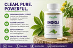 Paradise Herbs Rhodiola Extract 500mg, 60 Cápsulas Vegetales