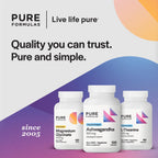 PureFormulas Ashwagandha 500 mg, 120 Cápsulas - Suplemento Adaptógeno