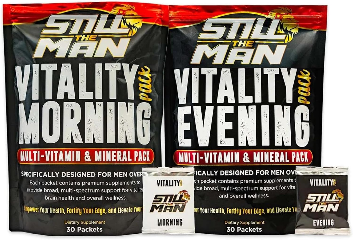 Vitality Box - Pack de Suplementos para Hombres +40 con Vitaminas, Minerales y Botánicos
