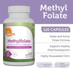 Zahler Metilfolato – 1000 mcg DFE de L-Metilfolato, 120 Cápsulas