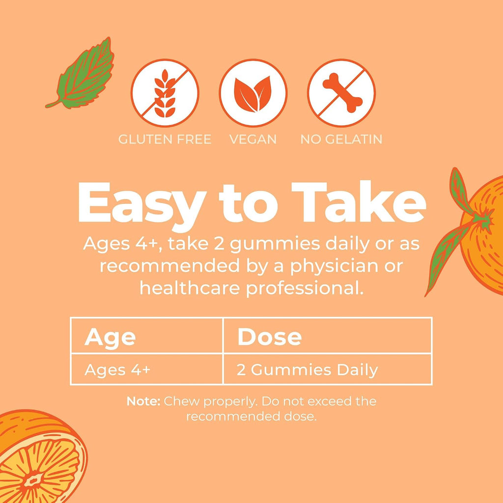 MaryRuth's Gominolas de Vitamina C para Niños - Orgánicas, Veganas, 60 Gominolas