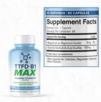 MAXLIFE NATURALS TTFD Tiamina B1 100 mg con Magnesio - 60 Cápsulas